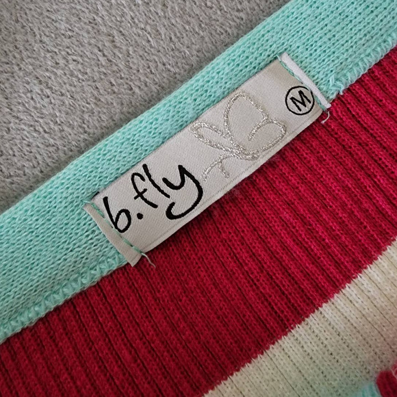 B Fly Striped Bodycon Dress - Picture 6 of 8